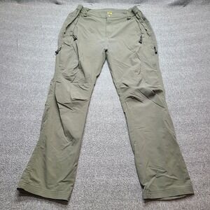 Outdoor Sport Hiking Pants Mens Medium Green Excellent Ripstop Tactical Utility